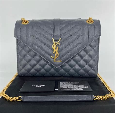 ysl envelope grey|More.